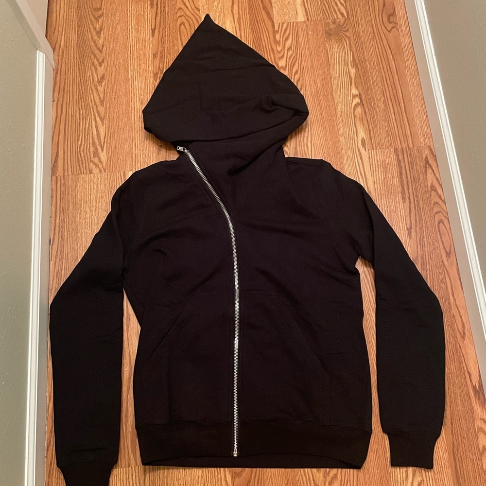 - Rick owens mountain zip up hoodie black size L